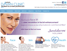Tablet Screenshot of dawnclinic.com
